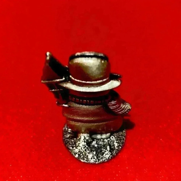 Vintage-New in Box Set of 8 Belk Pewter Christmas Napkin & Place Card Holders - Picture 10 of 14